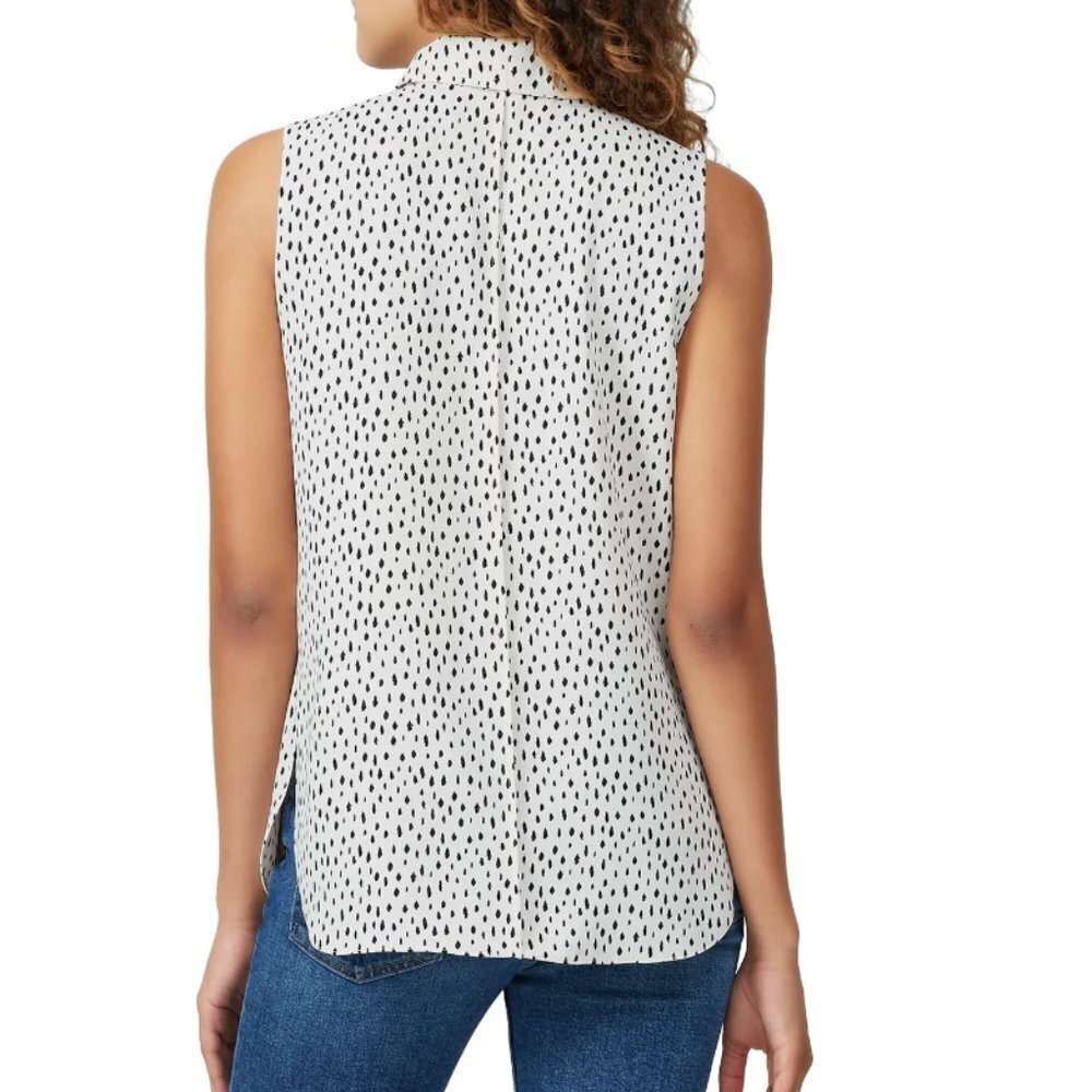 Adam Lippes Printed Cowl Neck Shell Top size 12 - Picture 3 of 9
